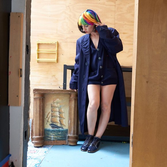 Vintage 1990s Grunge Club Monaco Cardigan Sweater - Picture 9 of 11